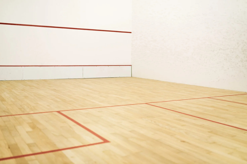 Wooden court floor